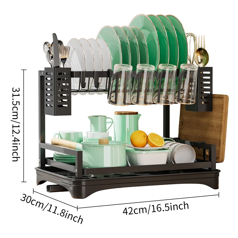 厨房碗碟置物架多功能碗杯沥水架家用台面砧板碗筷收纳架碗架盘架