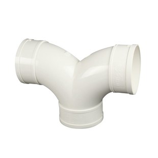 PVC排水110燕尾三通Y型三通排风管塑料接头管道配件