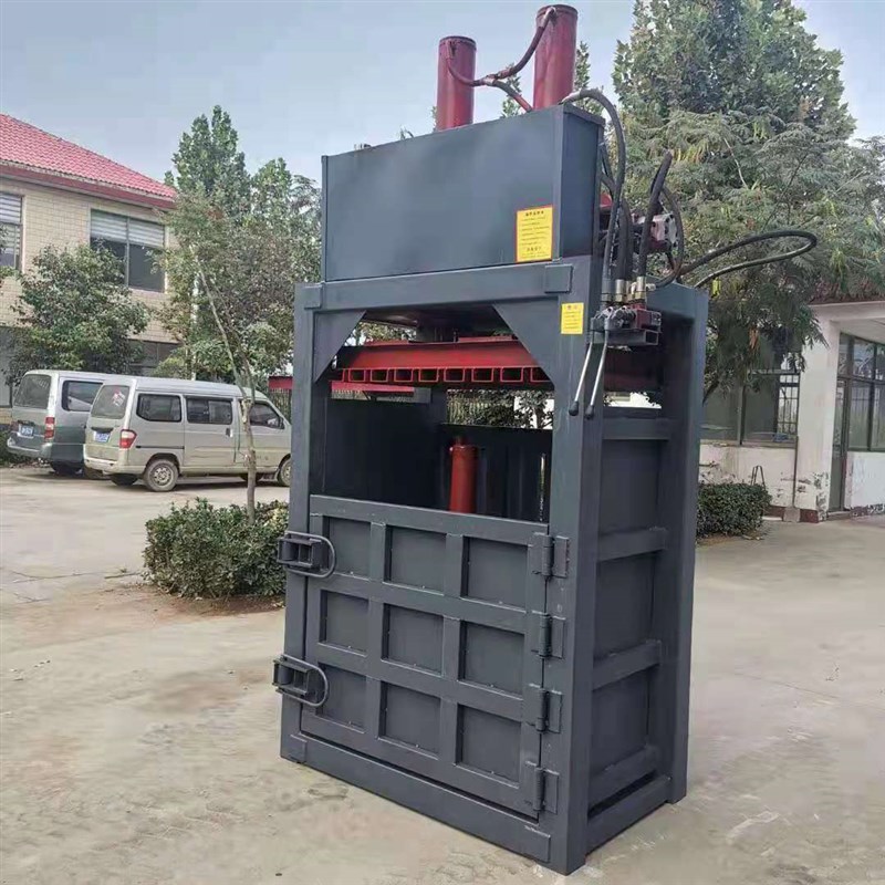 易拉罐纸箱编织袋打捆机打包机价格废铝废铁液压打包机全钢板