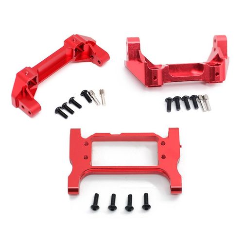 traxxas TRX-4 铝合金前后防撞底座 保险杠横梁 TRX4金属3件套