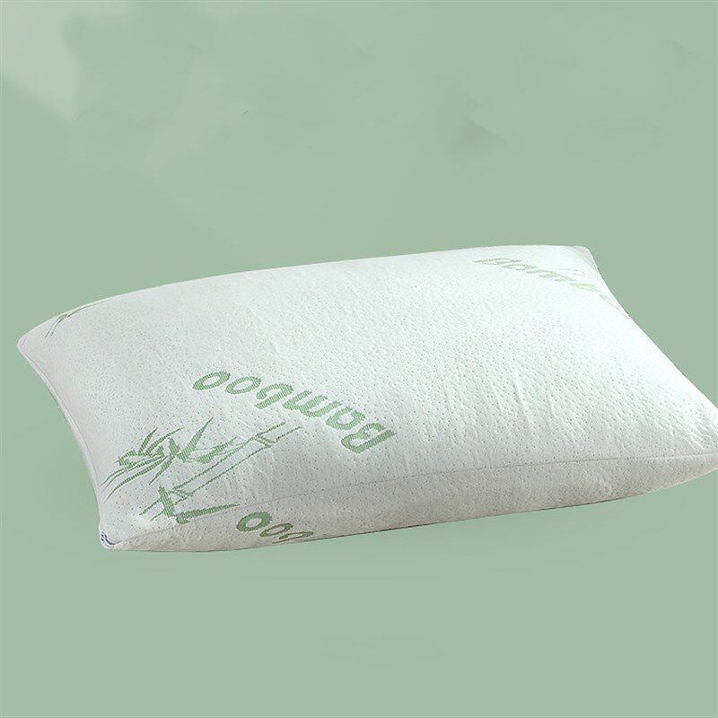 热销爆款碎海棉化纤枕头慢回弹 BAMBOO竹纤维记忆枕