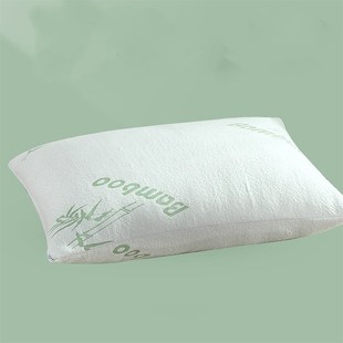 热销爆款 BAMBOO竹纤维记忆枕 碎海棉化纤枕头慢回弹
