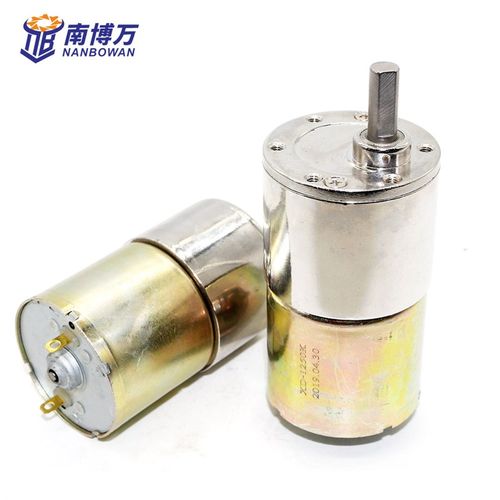 JGB37-3530直流有刷减速电机偏心出轴齿轮箱小型低速马达