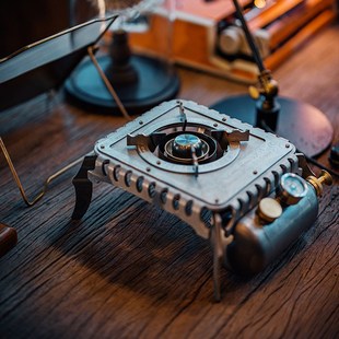 春山雅典娜复古油炉户外露营便携一体式煤油炉头野营自驾炉具家用