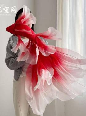 手工鲤EVA纸艺花年节锦日装饰景布置店铺橱窗场H17417吊新饰商场