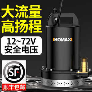 直流潜水泵家用抽水泵小型12v24v48v60v电瓶电动车农用灌溉抽水机