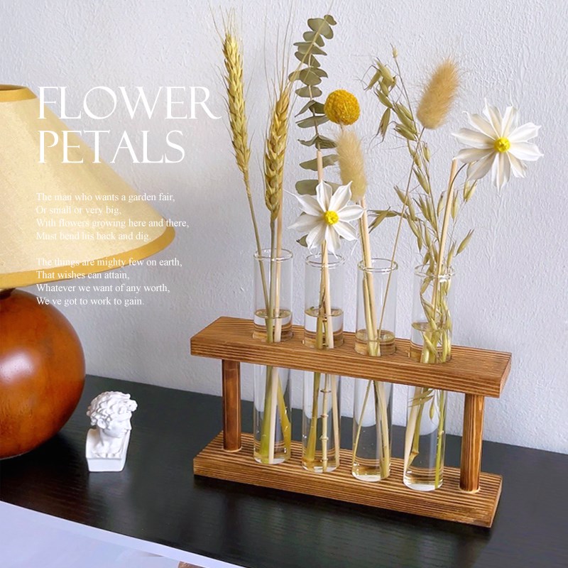 创意试管干花无火香薰卧室内持久淡香网红拍照民宿咖啡店软装摆件