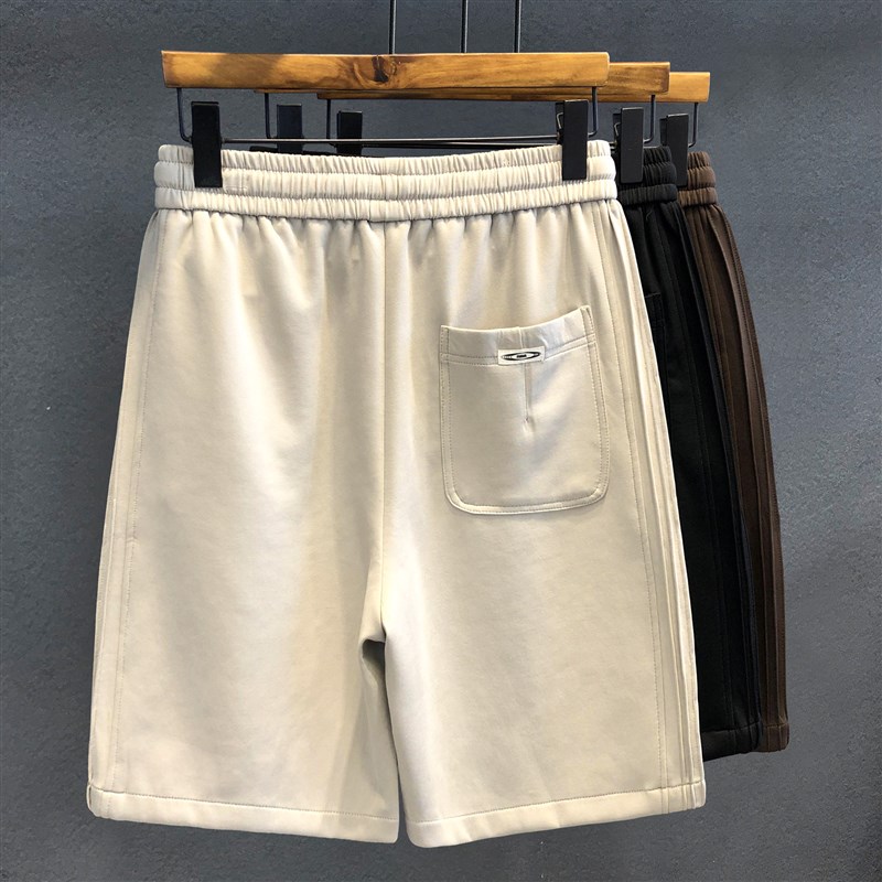 柔糯亲肤高品质极简运动休闲短裤男士夏季宽松五分裤子男美式卫裤