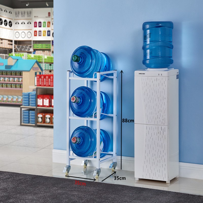 三层单排可移动水桶架