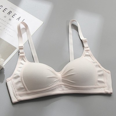 简约文胸女聚拢内衣少女薄款大胸显小胸无钢圈16-18-24周岁高中生