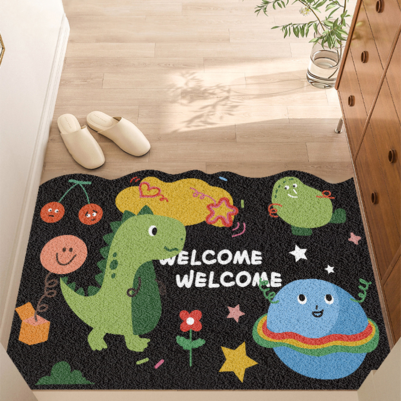 入户门地垫家用耐脏免洗大门口丝圈可裁剪脚垫防滑地毯进门垫子