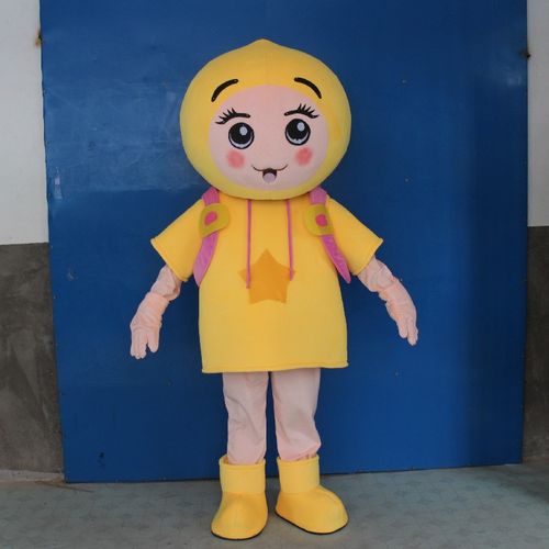 动漫鲜榨果汁店活动宣传毛绒公仔行走柠檬模型卡通人偶衣服装定制