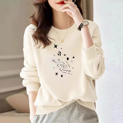 山东即墨纯棉卫衣女秋冬新款上衣