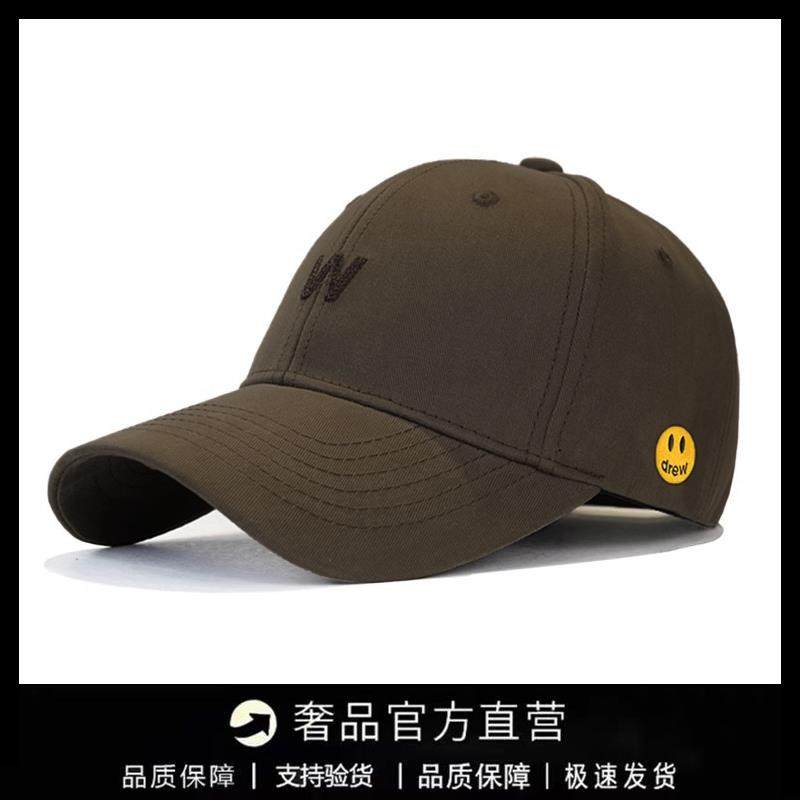 【一折专区】DREW SEEW 笑脸帽子男女同款鸭舌帽显脸小遮阳棒球帽图片