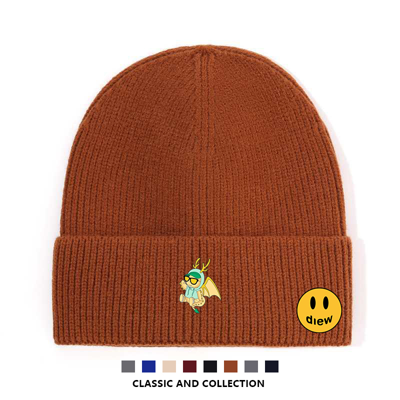 【一折专区】DREW SEEW 笑脸休闲帽子四季通用男女通用防风保暖潮
