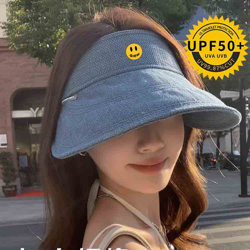【一折专区】DREW SEEW 笑脸空顶男女防晒遮阳帽可调节百搭显脸小