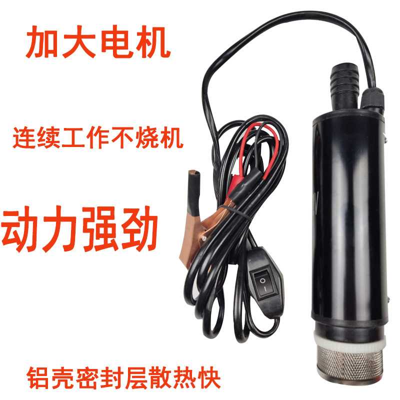 车载抽油泵12V柴油直流自吸加油泵机24伏潜水电动抽水泵