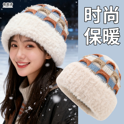 女士冬季洋气帽子高颜值显脸小