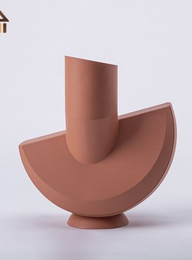 现代轻奢几何展示项m链架摆件样板房客厅衣帽间民宿树脂家居装饰