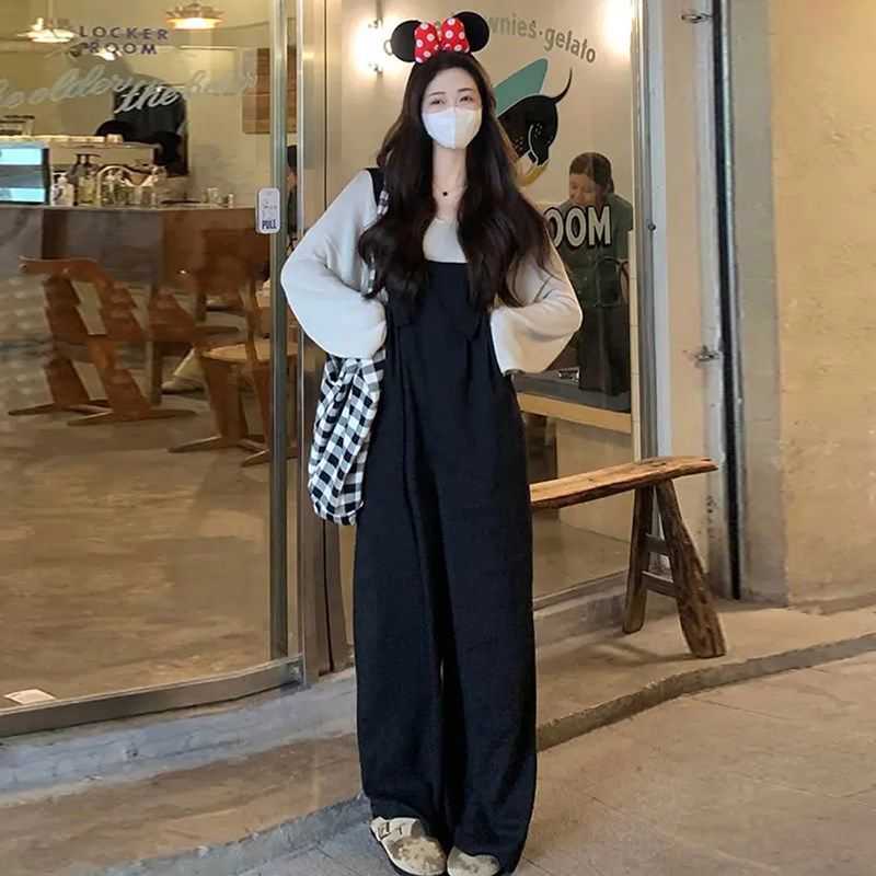 新品孕妇春装2024新款阔腿背带裤套装春夏季网红款针织上衣休闲两,孕妇装/孕产妇用品/营养,套装,淘宝优惠券,粉丝福利购,淘宝优惠卷