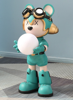 创意落地摆件大型客o厅迎宾沙发旁玄关家居卧室S装饰品灯饰乔迁礼