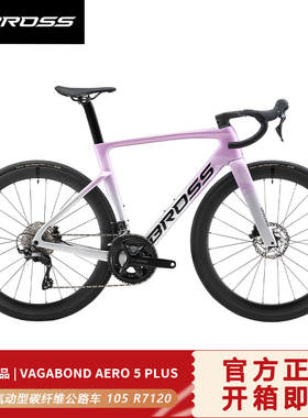 新破风型公路车Vagabond Aero 5 Plus R7120 2*12速 105碳轮