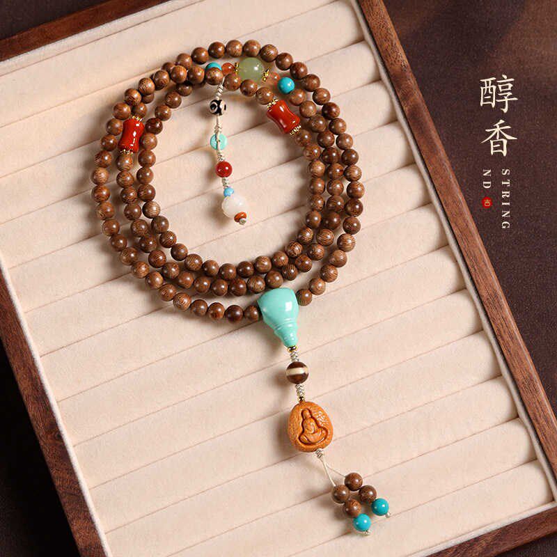 正宗天然惠安沉香木手串108颗长款项链毛衣链檀香无相佛多圈手链,饰品/流行首饰/时尚饰品新,沉香,淘宝优惠券,粉丝福利购,淘宝优惠卷