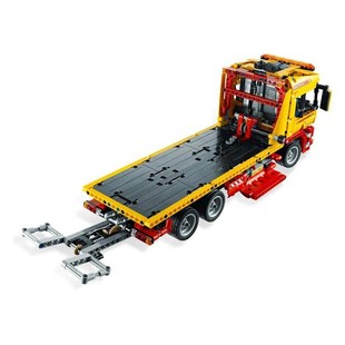 新款 积木玩具 18109黄色拖车38042科技系列20021电动平板卡车拼装