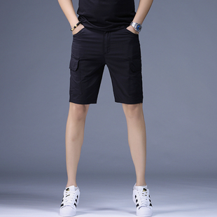 新款 夏季 纯色百搭居家外穿五分裤 直筒薄款 休闲短裤 透气运动裤 男士