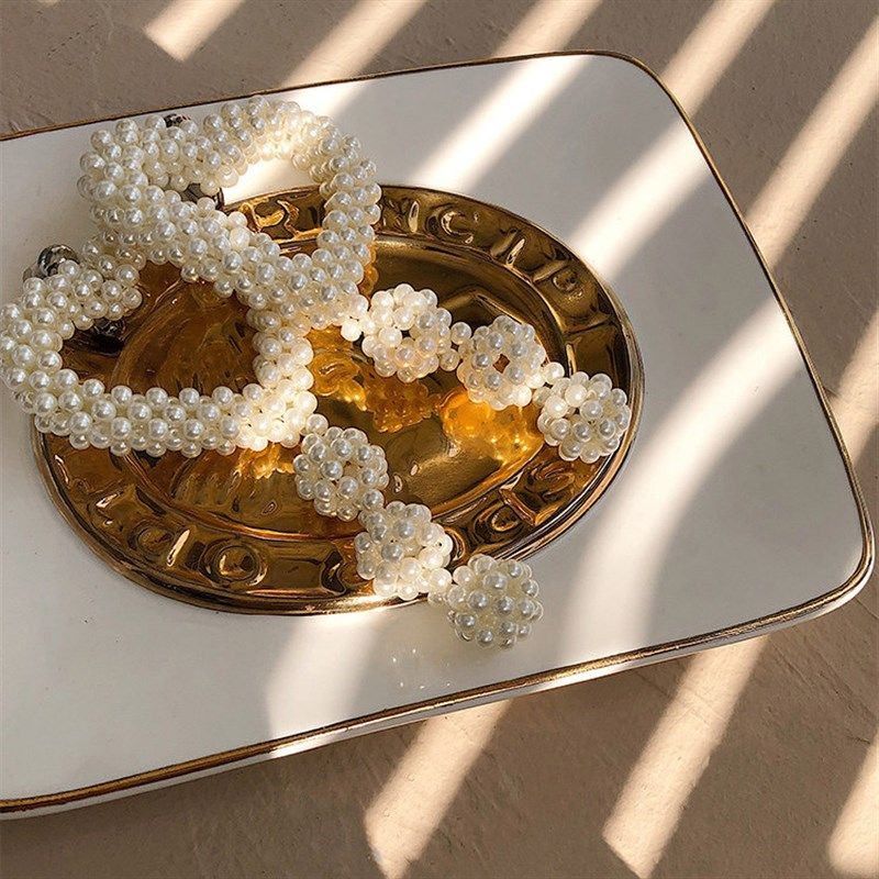 轻奢重工的珍珠编织爱心耳夹气质长款无耳洞耳饰女网红个性耳环新,饰品/流行首饰/时尚饰品新,耳环,淘宝优惠券,粉丝福利购,淘宝优惠卷