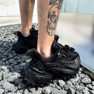 增高运动休闲鞋 男轮胎鞋 超厚底机甲老爹鞋 欧货低帮鞋 帽子先森