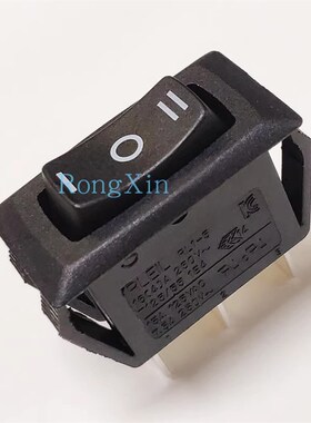 台湾原装RLEIL船型开关RL1-5三脚三档不复位翘板M开关T125/55 1E4