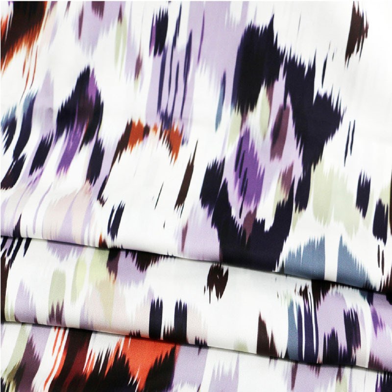 【布料宝】春夏新款仿醋酸缎印花现货直供