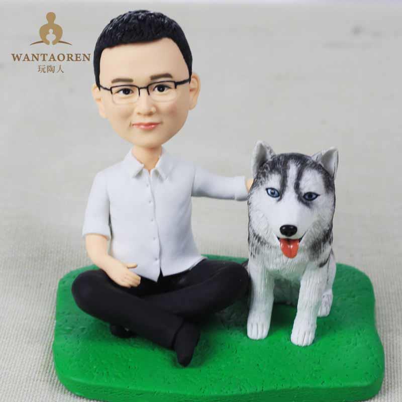 家有宠造萌型-泥塑泥人真人定GWR制捏像玩偶软陶人偶公仔订 做人