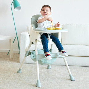 儿童餐椅宝宝座椅多功能吃饭可便携式 婴儿椅子家用调节折叠饭桌椅