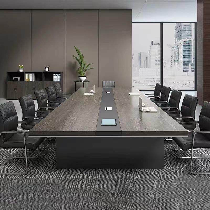 会议桌桌大简约现板式无品牌/长代条桌多人开会洽谈桌型员工培训