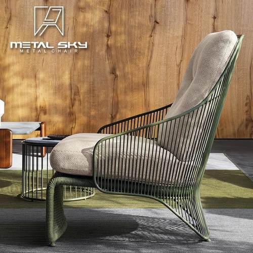 北铁欧休闲户外藤椅外T-058院庭藤编线餐桌椅阳台藤制编绳懒人沙