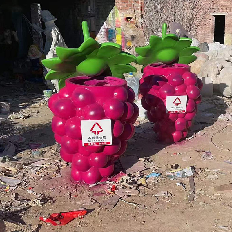 户外园林卡通水果蔬菜垃圾桶雕塑商场公园网红景区玻璃钢仿真摆件,商业/办公家具,雕塑,淘宝优惠券,粉丝福利购,淘宝优惠卷