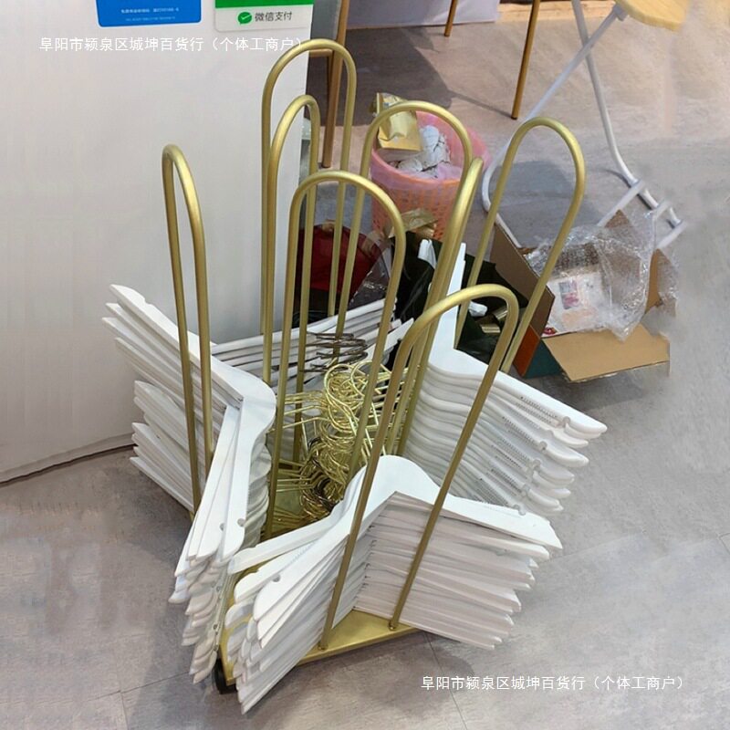 简约省空道架男服装店可移动的放整理衣架收纳裤夹女装店存放包邮