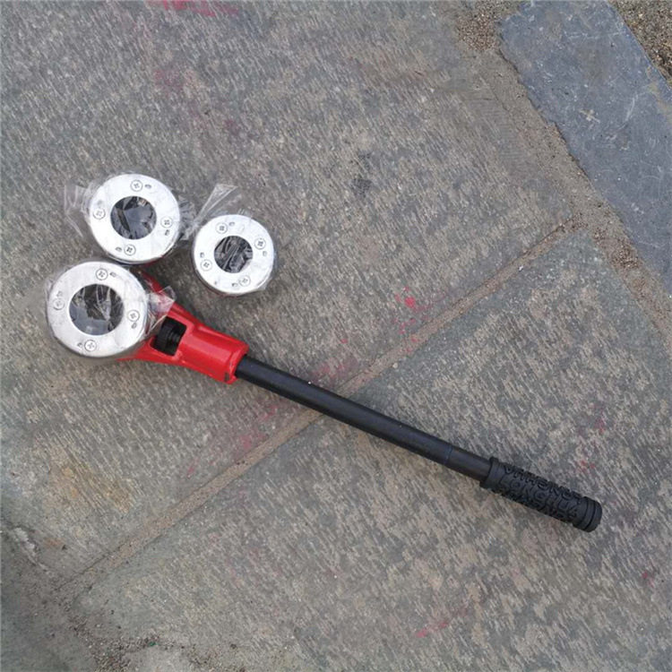 1寸手动套丝机轻型管子绞板水暖镀锌管套丝工具
