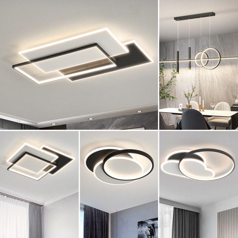 客厅灯2023新款灯具现代简约广东中山灯具智能led吸顶灯全屋套餐