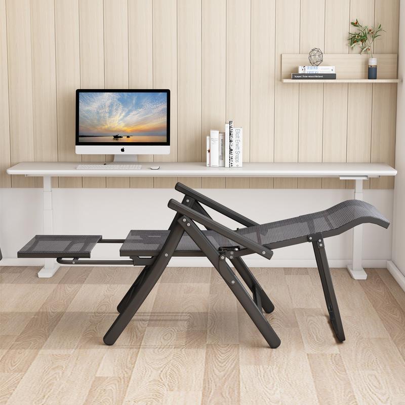 午休办公折叠椅子加固家用午睡靠背两用躺椅宿舍多功能电脑椅