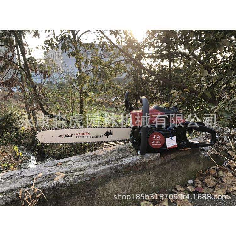 丸崎GS451油锯16-18寸锯木机汽油锯 手持便携家用锯树机