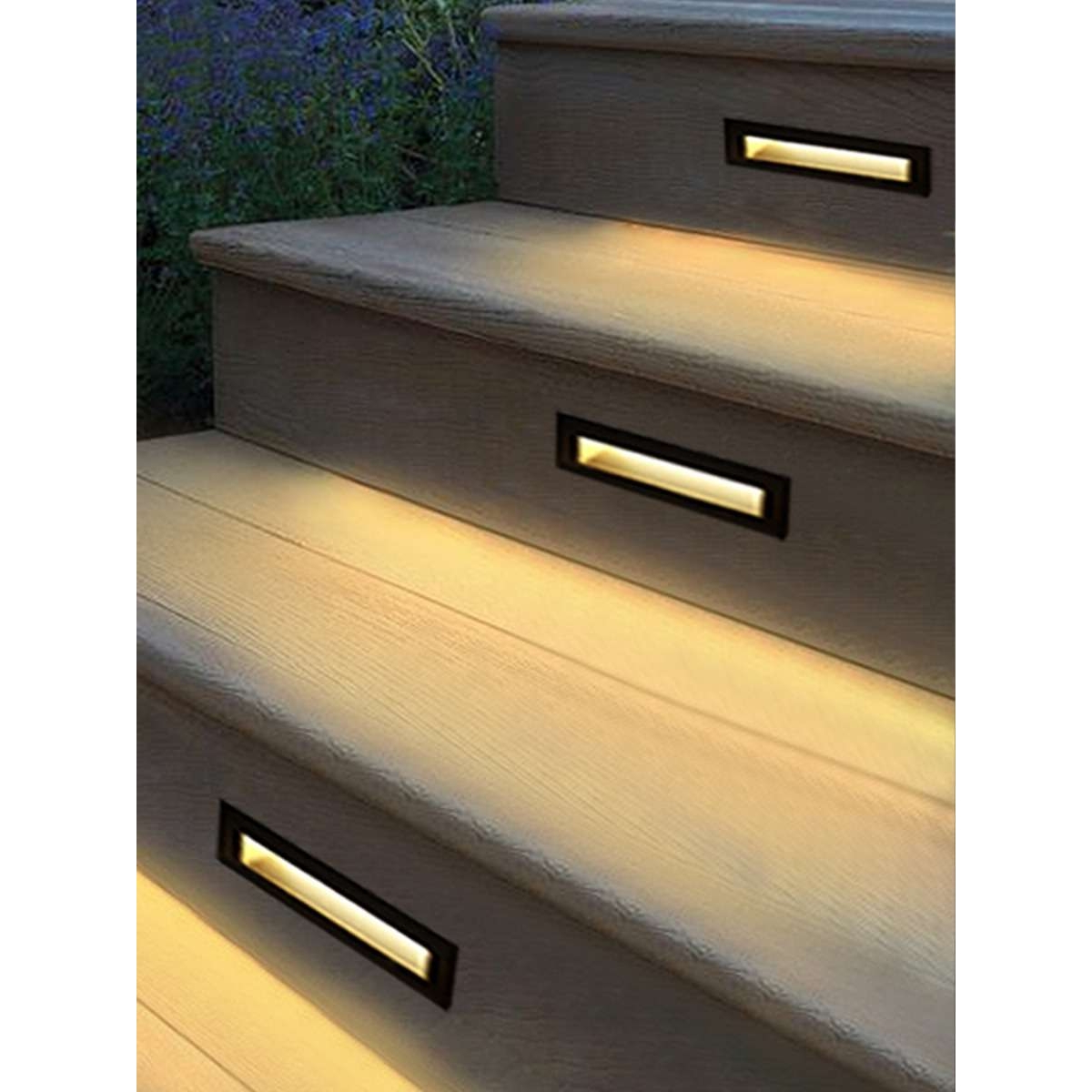 踏步灯嵌入式led楼梯台阶别墅小夜灯12瓦智能感应户外防水地脚灯