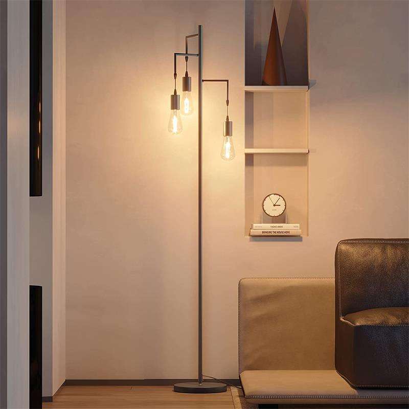 北欧落地灯客厅沙发边设计师外贸出口中山灯具美式简约卧室落地灯