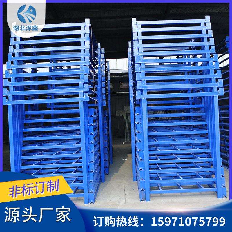 新款金属折叠周转架 多色铁皮堆垛架仓储金属料架货架折叠巧固架