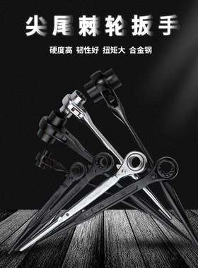 EXPLOIT 10-32mmCR-V尖尾双向棘轮扳手 扳手工具 汽修工具 022201