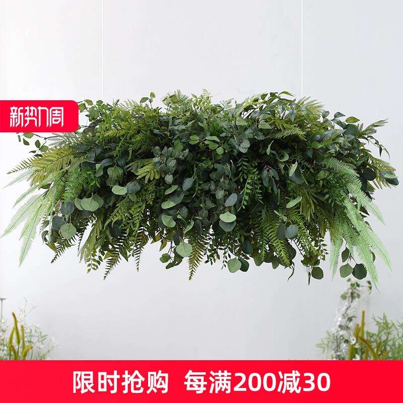 仿真悬挂植物大型吊饰店铺橱窗吊顶植物花艺餐厅天花板装饰绿植