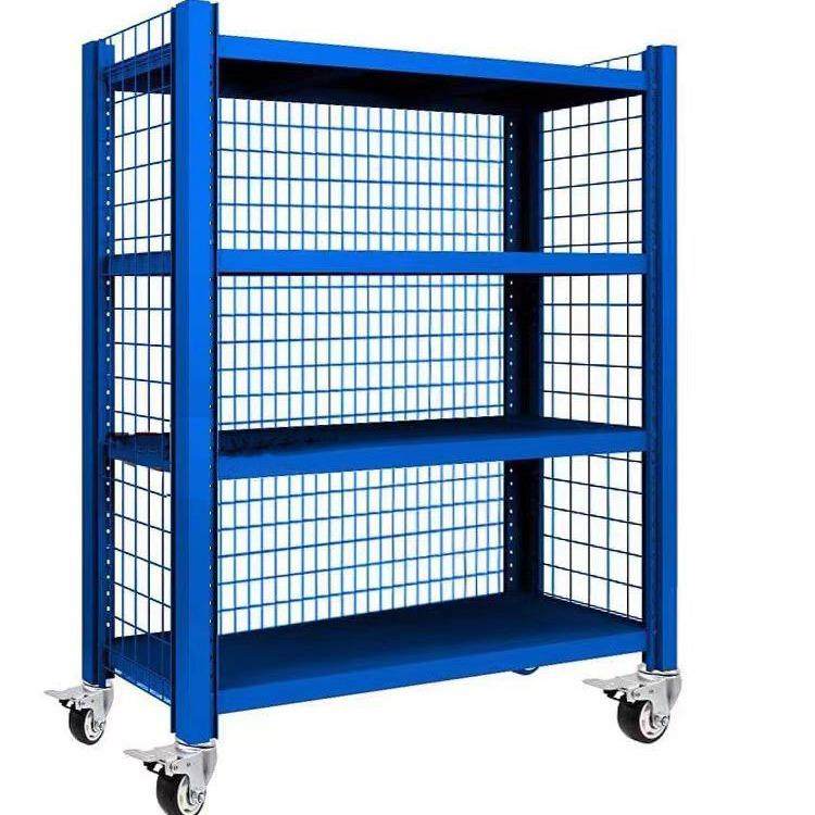 重型加厚仓库仓储货架带轮子货柜带网格可移动置物架多层家用E18,3C数码配件,USB灯,淘宝优惠券,粉丝福利购,淘宝优惠卷