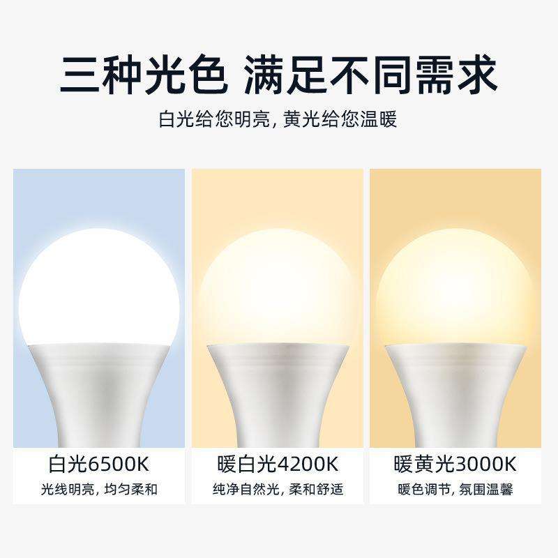 #乚ed照明灯d灯3wd30瓦ied10瓦d灯泡节能灯e27接口超亮20